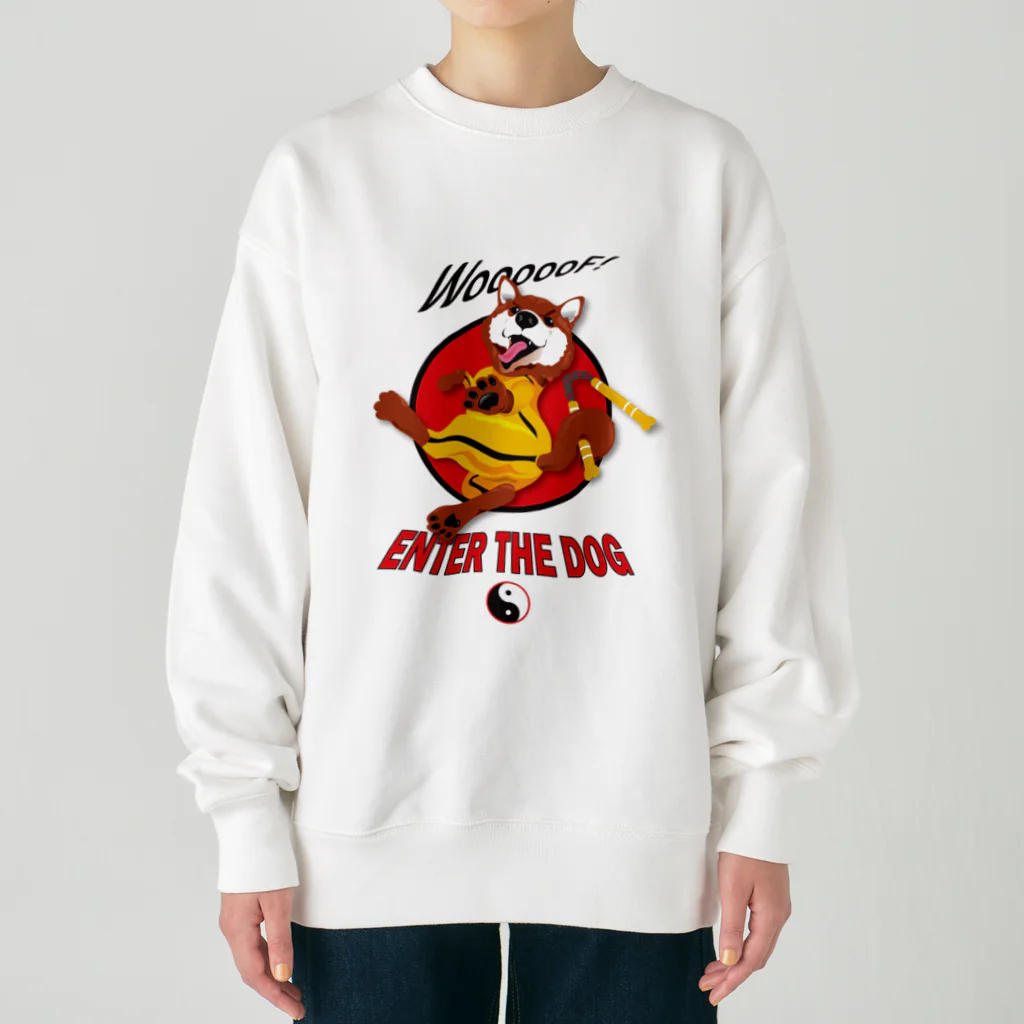 ShibazooのEnter the Dog- Dog Kung Fu! Heavyweight Crew Neck Sweatshirt