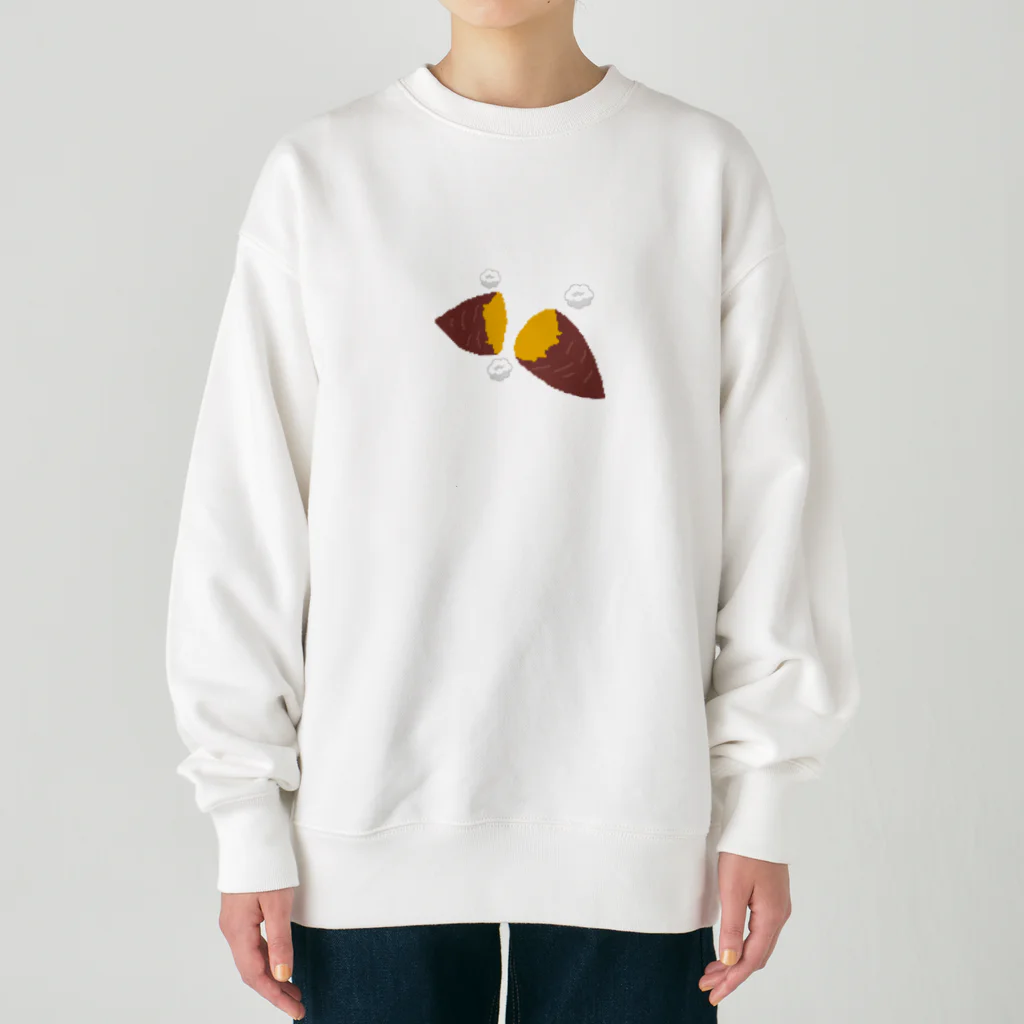 ましゅーーーーーーストアのドット絵さつまいも Heavyweight Crew Neck Sweatshirt