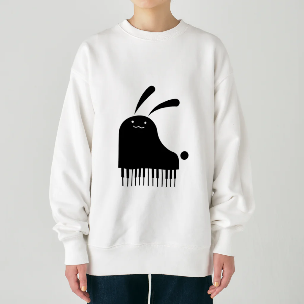 幸うさ.comのピアノ Heavyweight Crew Neck Sweatshirt