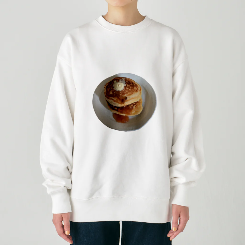 Bejopの飯テロ_ホットケーキ Heavyweight Crew Neck Sweatshirt