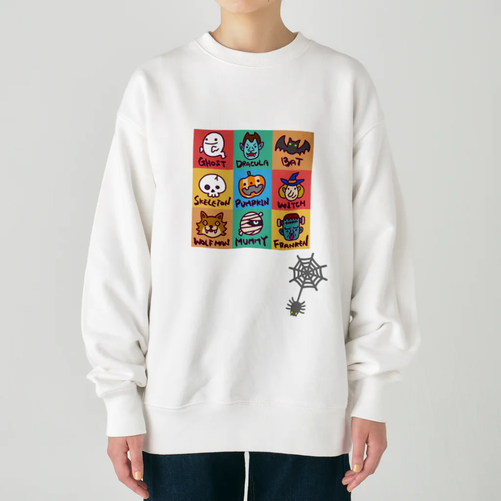 Siderunの館 B2のゆるハロウィン (蜘蛛付き) Heavyweight Crew Neck Sweatshirt