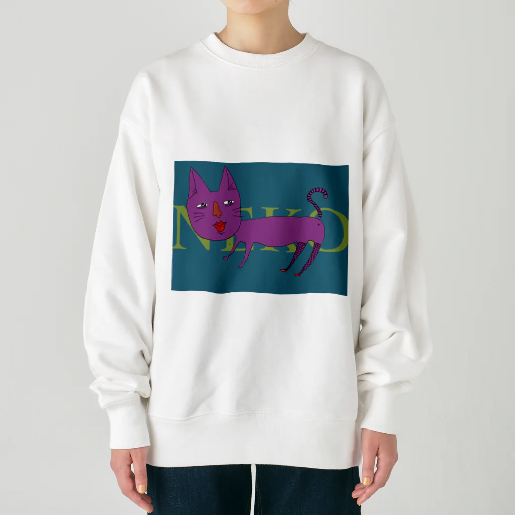 PP(ﾘﾝﾘﾝ)の高貴な猫 Heavyweight Crew Neck Sweatshirt