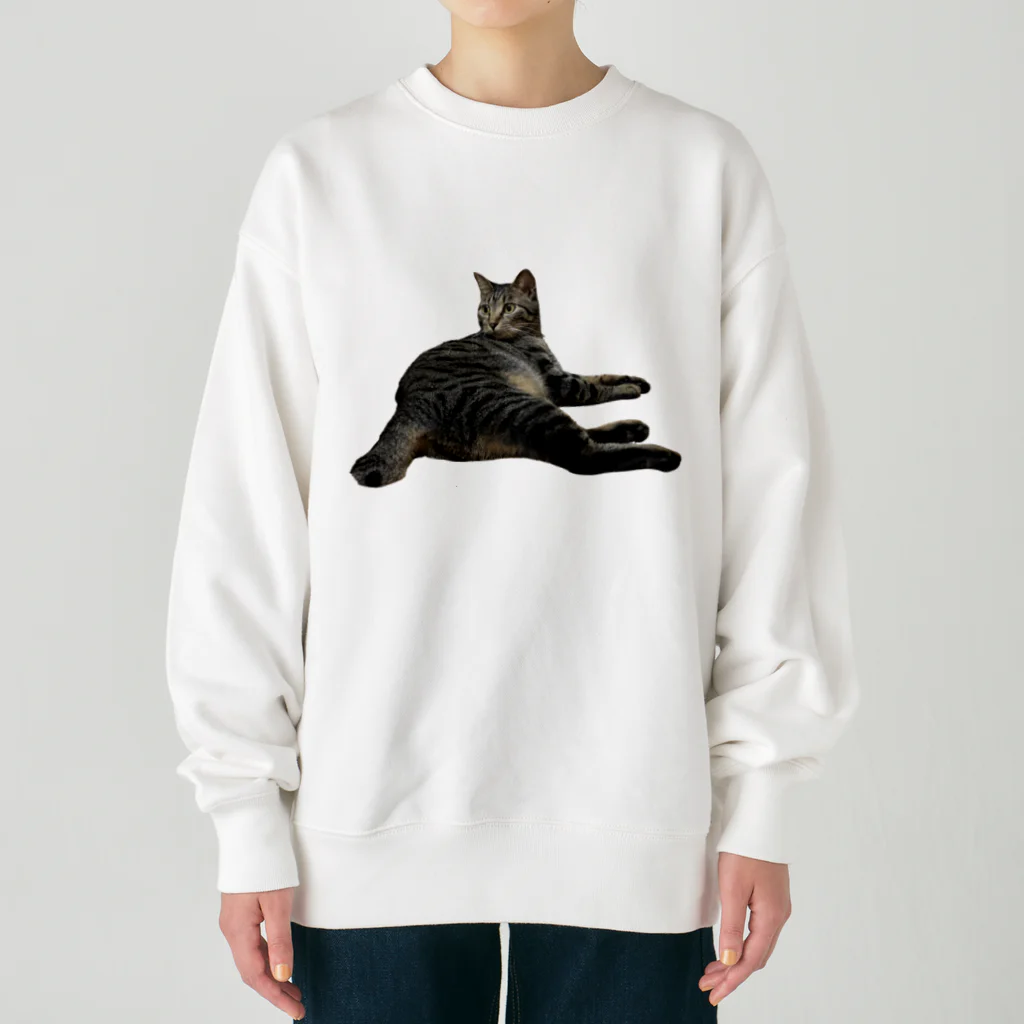 ちびまる一族の乱の猛獣おまるぴぴ Heavyweight Crew Neck Sweatshirt