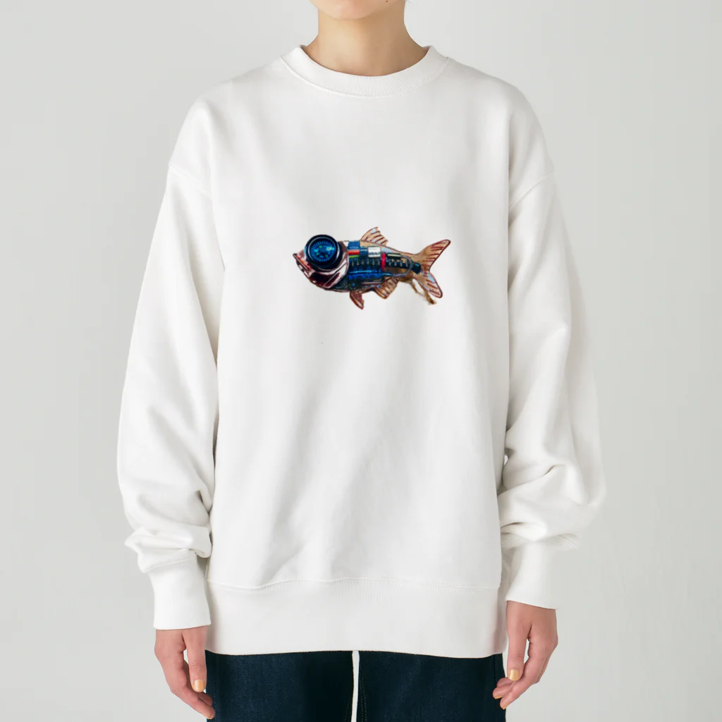 みぃ@新械生物の新械生物キンメダイ Heavyweight Crew Neck Sweatshirt