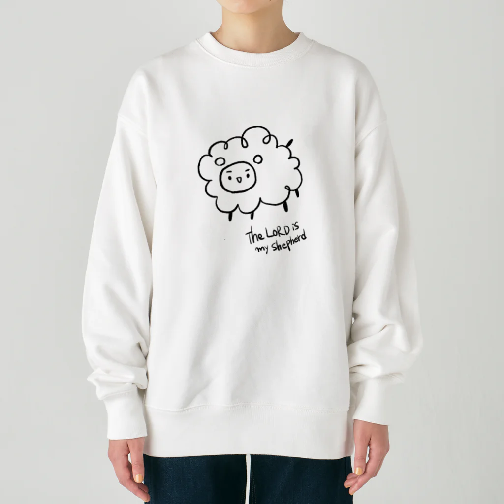 Christian-SheepHouseのThe Lord is my Shepherd Heavyweight Crew Neck Sweatshirt