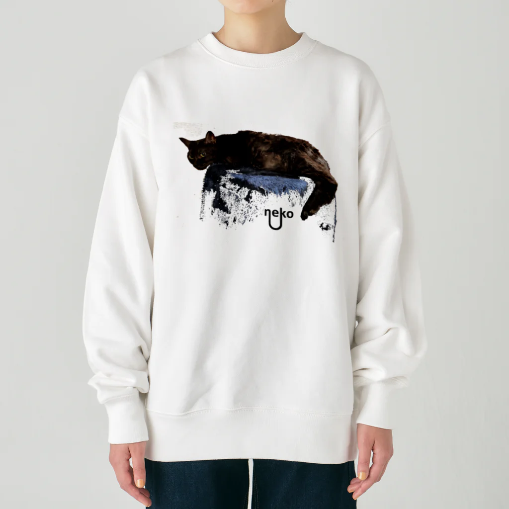 You and me !のあくびちゃん Heavyweight Crew Neck Sweatshirt