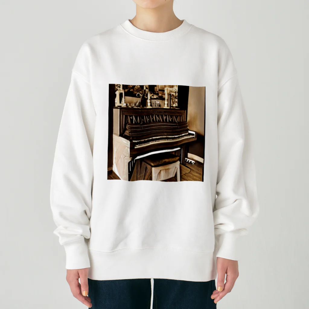 イラストTシャツ【ULTIMATE】のピアノさん ヘビーウェイトスウェット