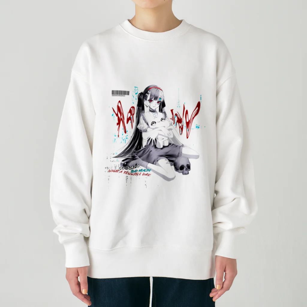 ベロベロ👅🩸のツートンちゃん Heavyweight Crew Neck Sweatshirt