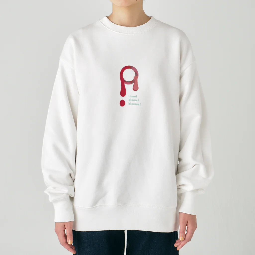 dacca designのblooooooooooood Heavyweight Crew Neck Sweatshirt