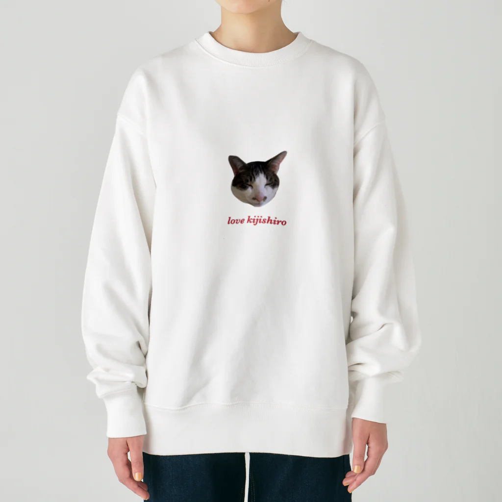 きじしろらばーのkijishiro lover (きじしろねこ) Heavyweight Crew Neck Sweatshirt