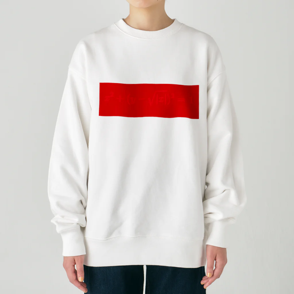 MANEKINEKOの『 ハートの数式 』 Heavyweight Crew Neck Sweatshirt