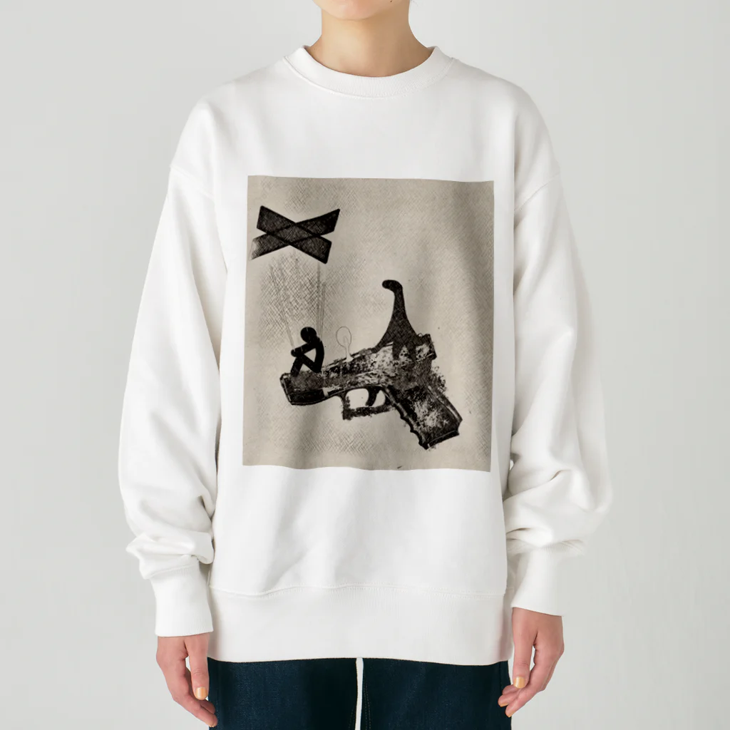 SaBaaaaの恐竜と人形 Heavyweight Crew Neck Sweatshirt