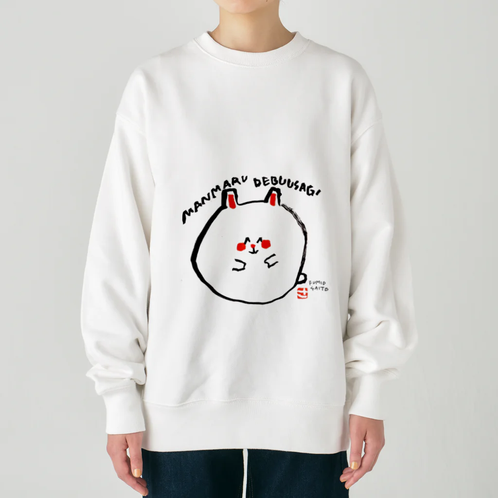 KumasanTOKYOのデブUSAGI Heavyweight Crew Neck Sweatshirt