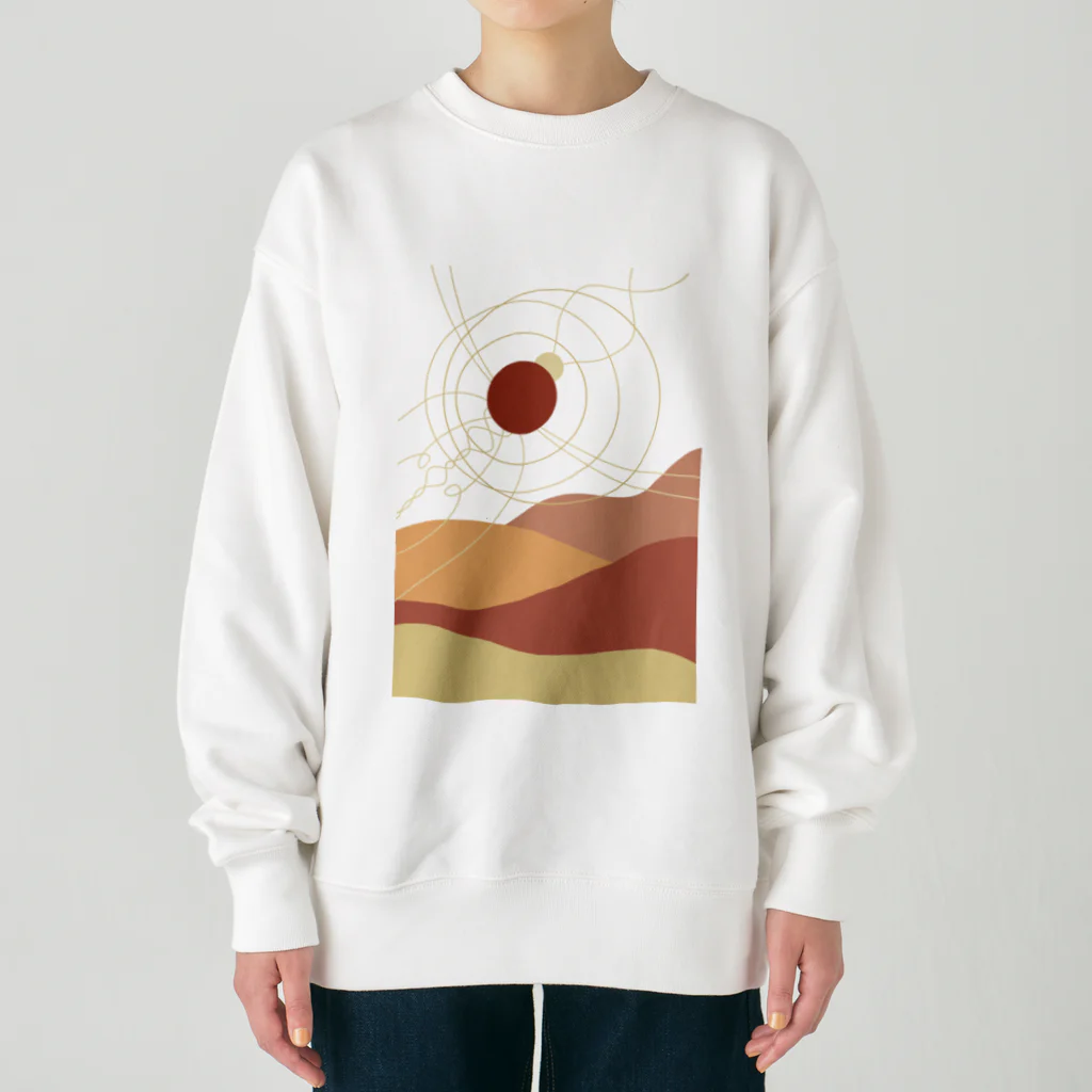 TOKOROの夕日 Heavyweight Crew Neck Sweatshirt