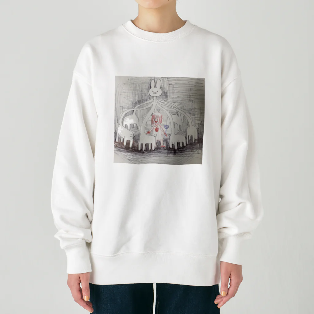 otakutakoのうさぎちゃんの遊園地 Heavyweight Crew Neck Sweatshirt