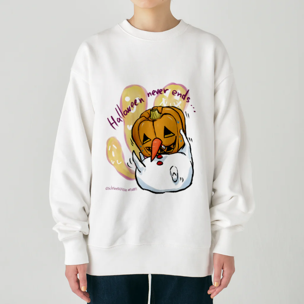 Le souffle blanc@SUZURIのしゅねまんハロウィンコスプレ ジャック・オーランタン Heavyweight Crew Neck Sweatshirt