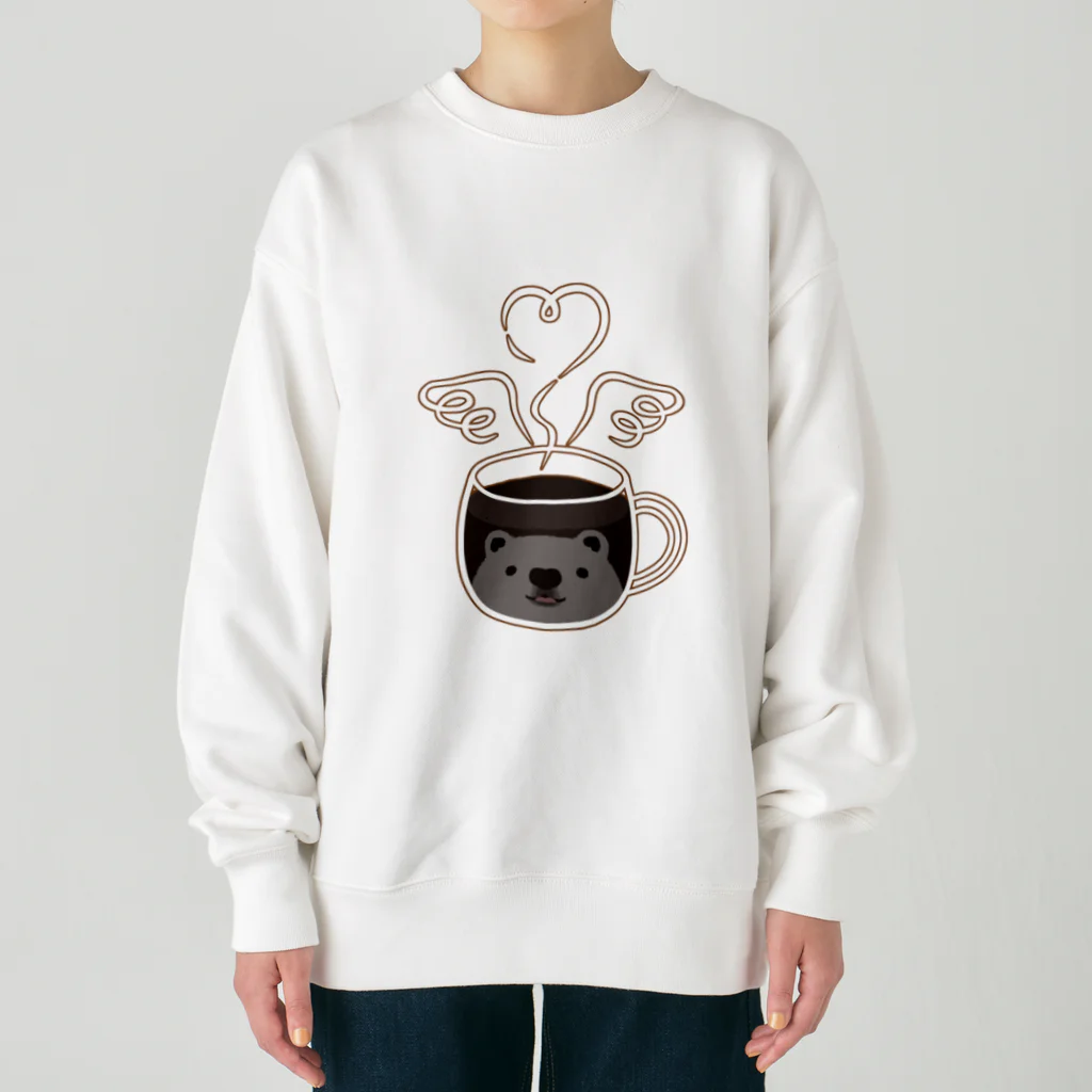 Happy Fluffy* ： 桜香*ののぞクマグ（※背面プリントあり） Heavyweight Crew Neck Sweatshirt