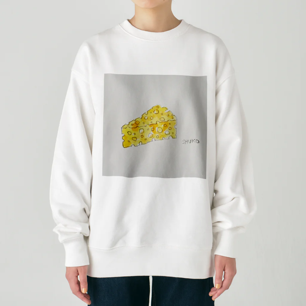 illustratorSHUKOのチーズ Heavyweight Crew Neck Sweatshirt