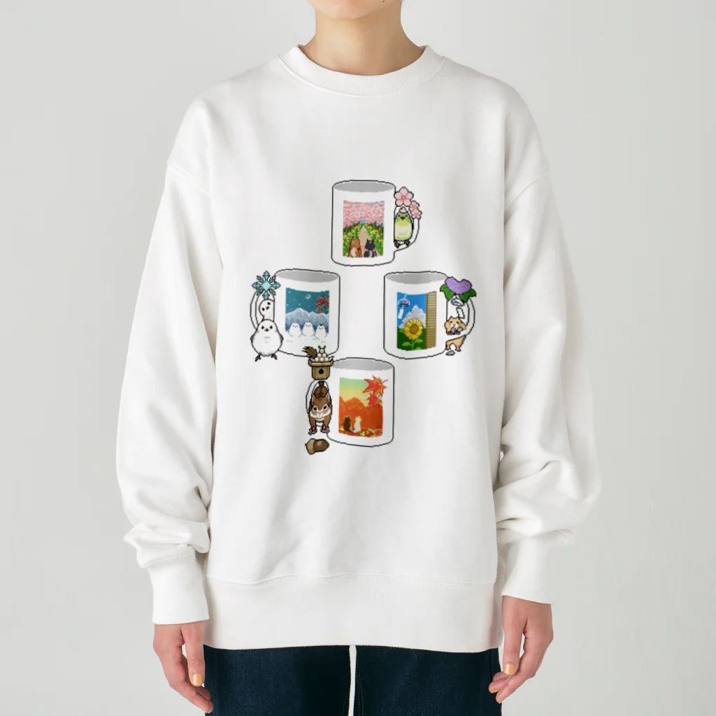 Happy Fluffy* ： 桜香*の四季マグ Heavyweight Crew Neck Sweatshirt