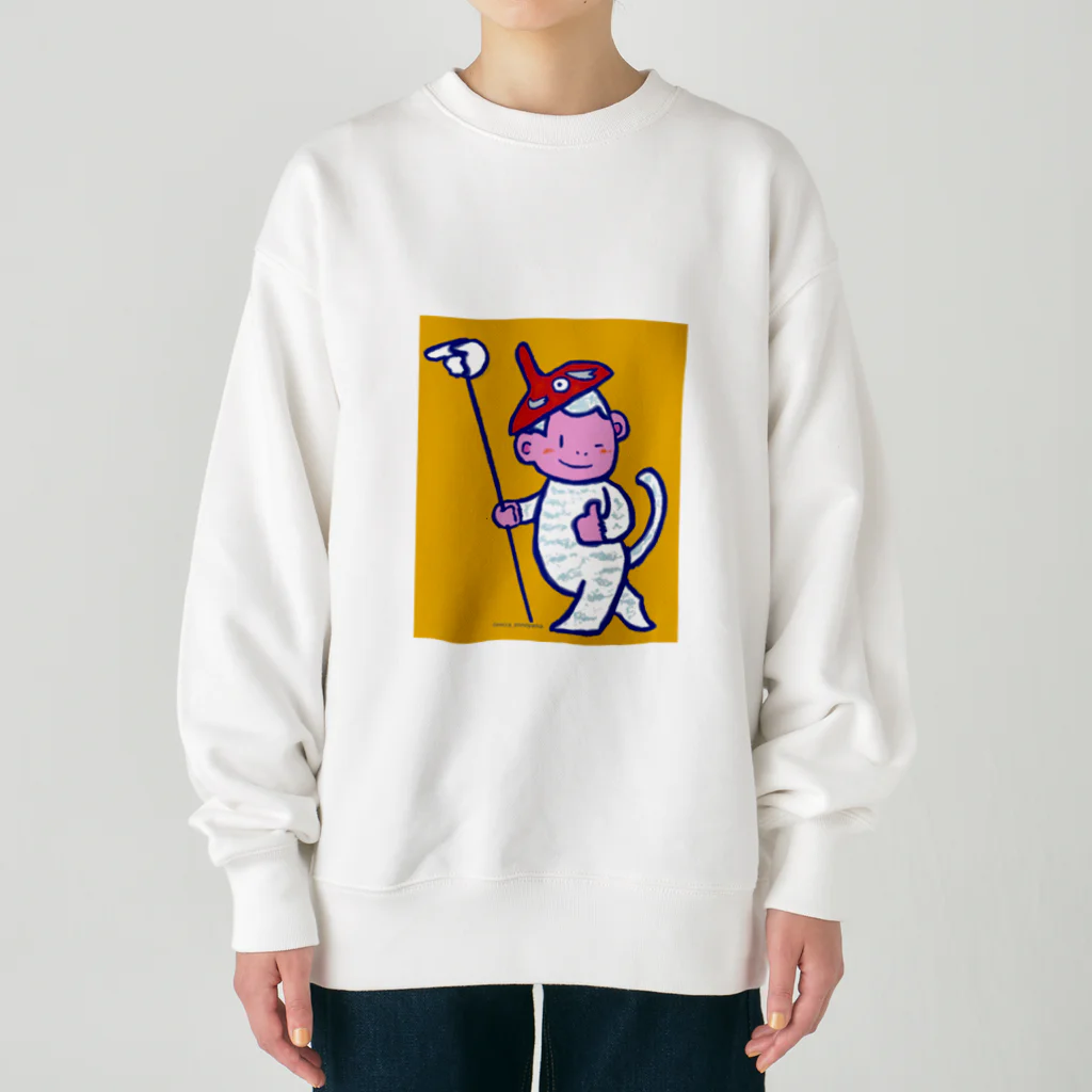 MOCHのおさるタヒコ Heavyweight Crew Neck Sweatshirt