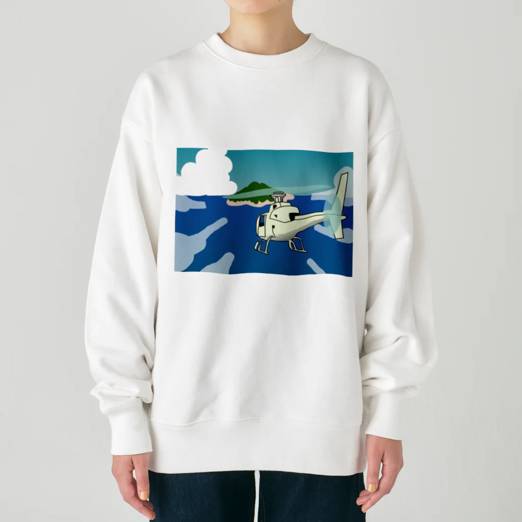 BurstPanda ShopのK.T.Y. ヘリコプター Heavyweight Crew Neck Sweatshirt