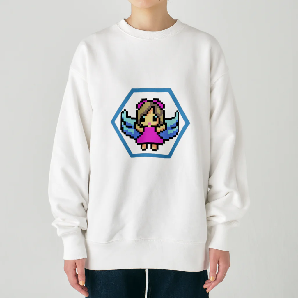 harusaku2131の地球の未来が心配な天使ちゃん Heavyweight Crew Neck Sweatshirt