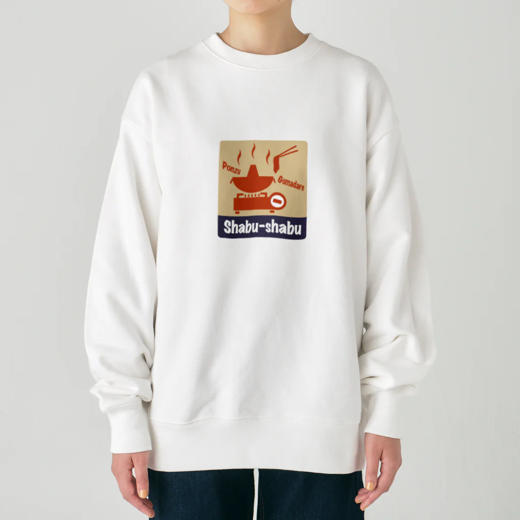 Siderunの館 B2のレトロ看板風なしゃぶしゃぶ Heavyweight Crew Neck Sweatshirt