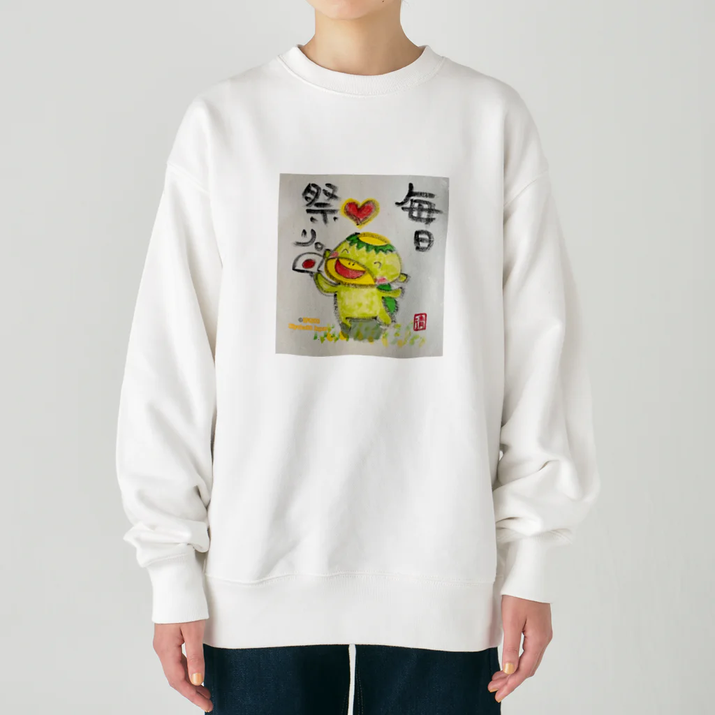 KIYOKA88WONDERLANDの毎日祭りカッパくん Heavyweight Crew Neck Sweatshirt