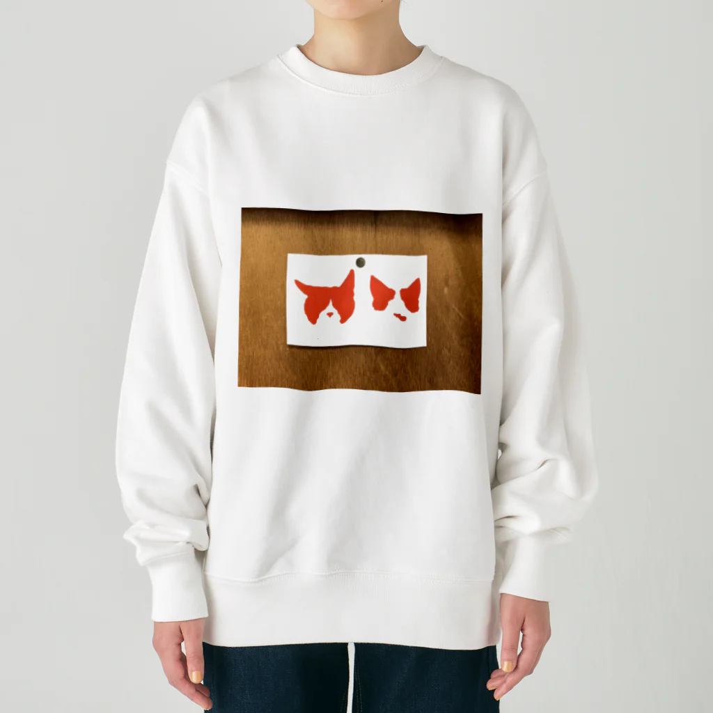 mickopyのハチワレシルエットズ Heavyweight Crew Neck Sweatshirt