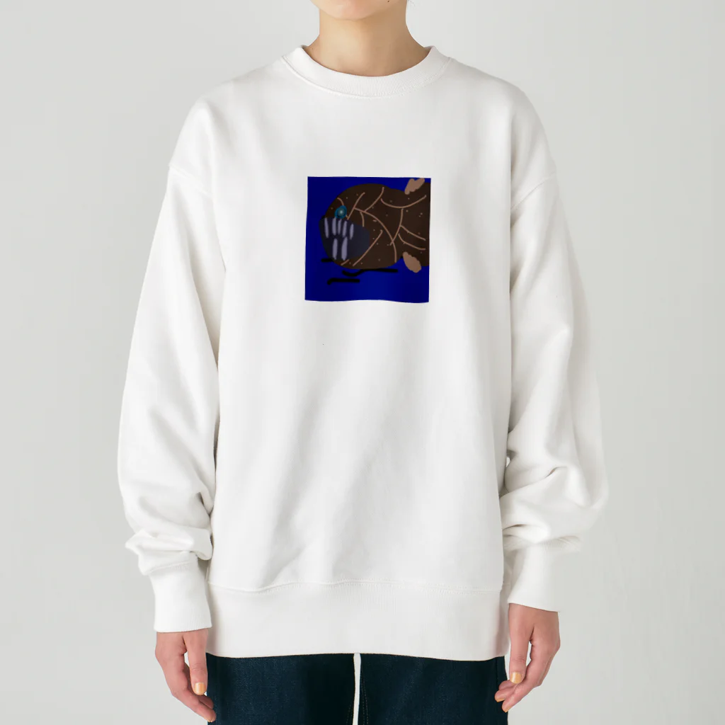 Akali_to_youのAkaliの深海魚シリーズ オニキンメミックス Heavyweight Crew Neck Sweatshirt