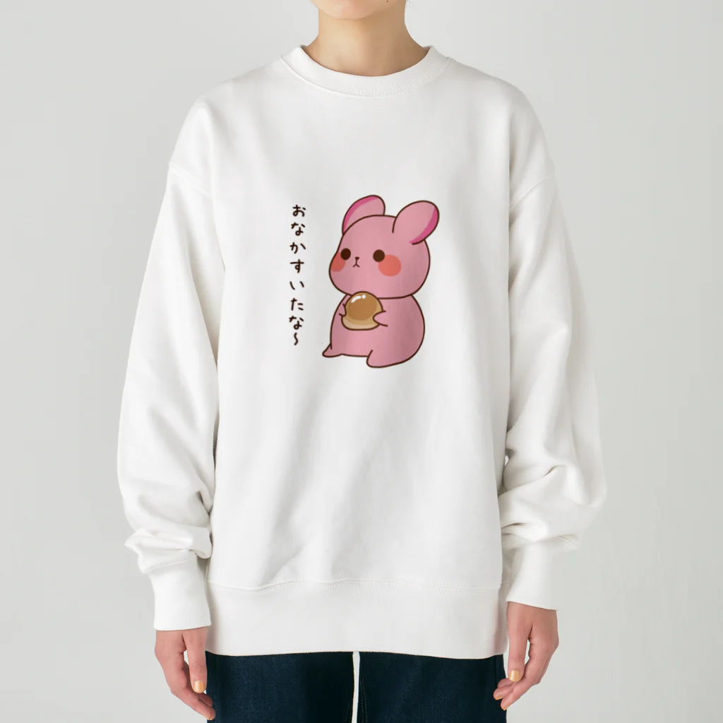 ゆめうさぎShopの腹ペコいちごちゃん Heavyweight Crew Neck Sweatshirt