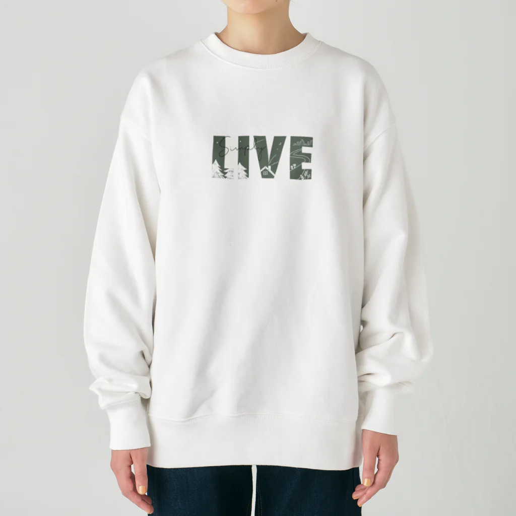 kiki25のシンプルに生きる Heavyweight Crew Neck Sweatshirt