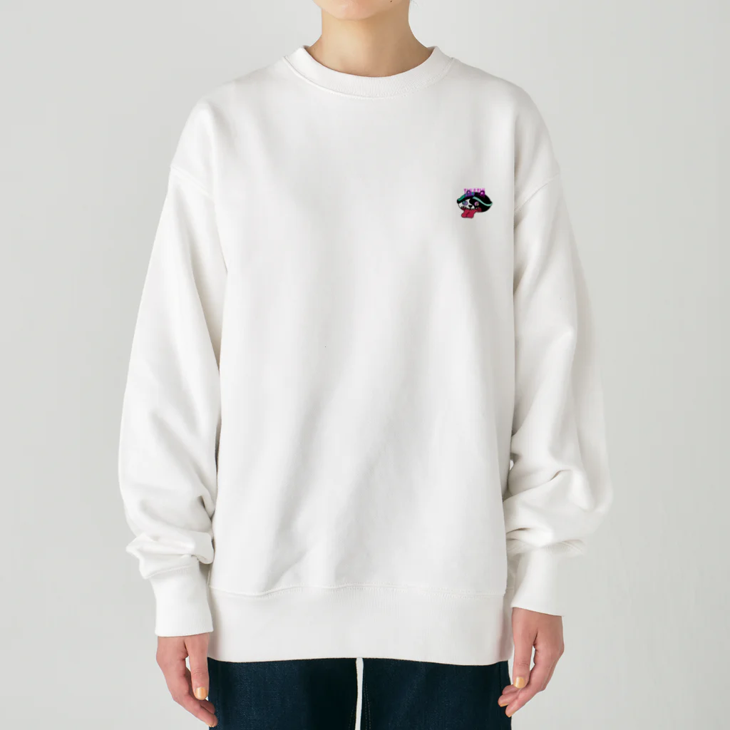 たんたんたぬの商店のNO.015 かえるぼうたん Heavyweight Crew Neck Sweatshirt