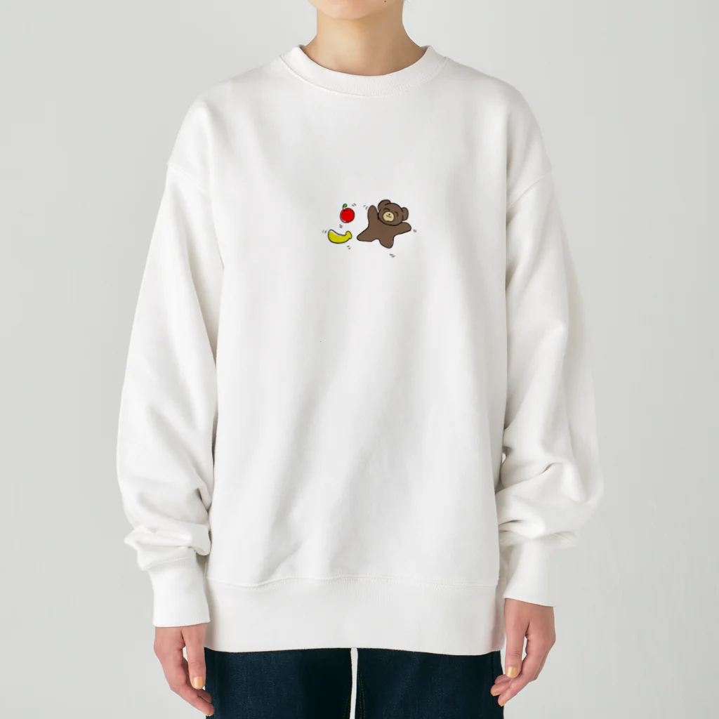 ゴリラの浮き浮きクマ Heavyweight Crew Neck Sweatshirt