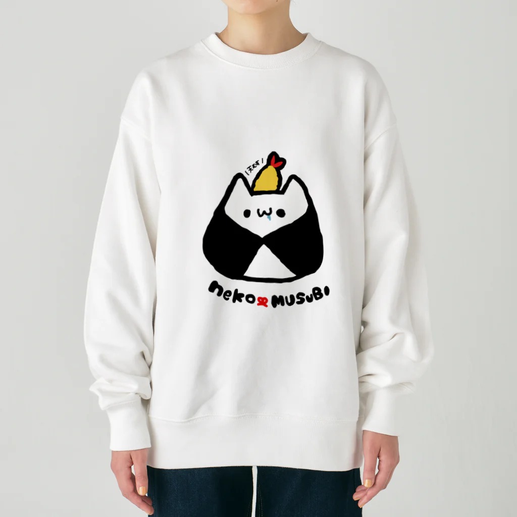 ramuramu05のねこむすび(天) Heavyweight Crew Neck Sweatshirt