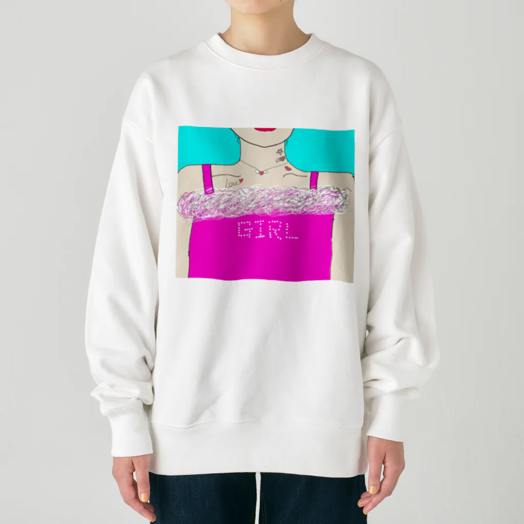 おすずやさんのお色気GIRL Heavyweight Crew Neck Sweatshirt