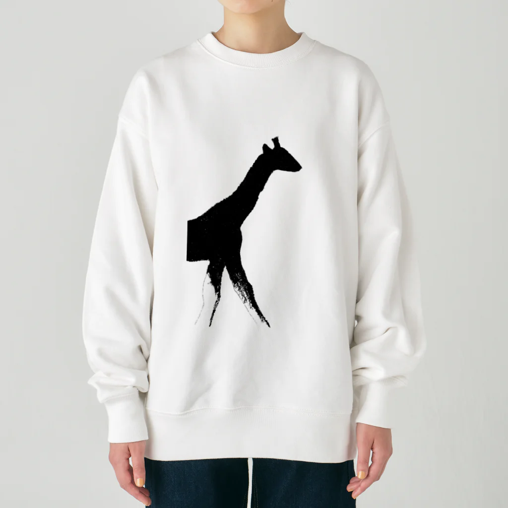 tomorebiのSunlight Giraffe Heavyweight Crew Neck Sweatshirt