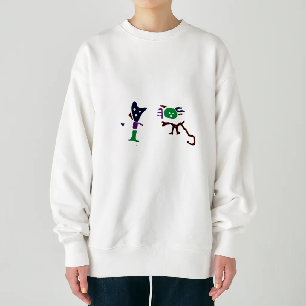 ナスカやさんのナスカの地上絵 Heavyweight Crew Neck Sweatshirt