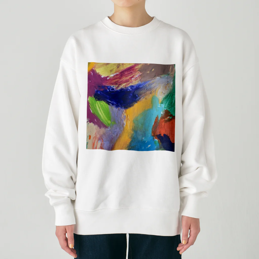 ルーナ│障害者アート の美しい世界 Heavyweight Crew Neck Sweatshirt