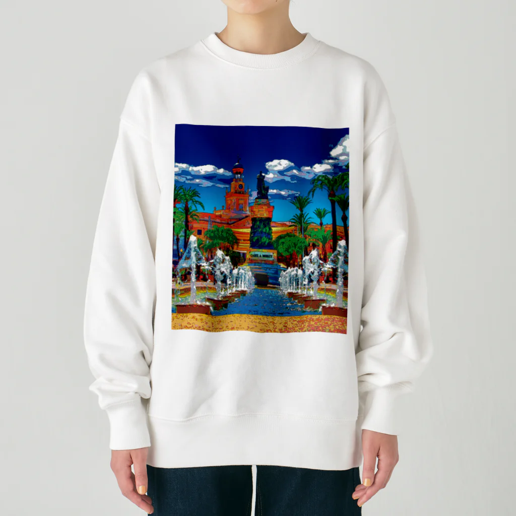 GALLERY misutawoのスペイン カディスのサン・ファン・デ・ディオス広場 Heavyweight Crew Neck Sweatshirt