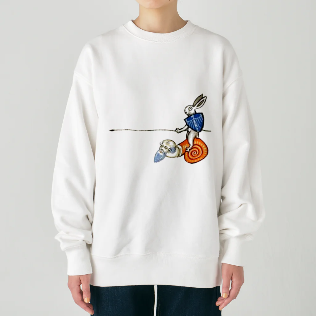 USGのキモい何かに乗るウサギ Heavyweight Crew Neck Sweatshirt