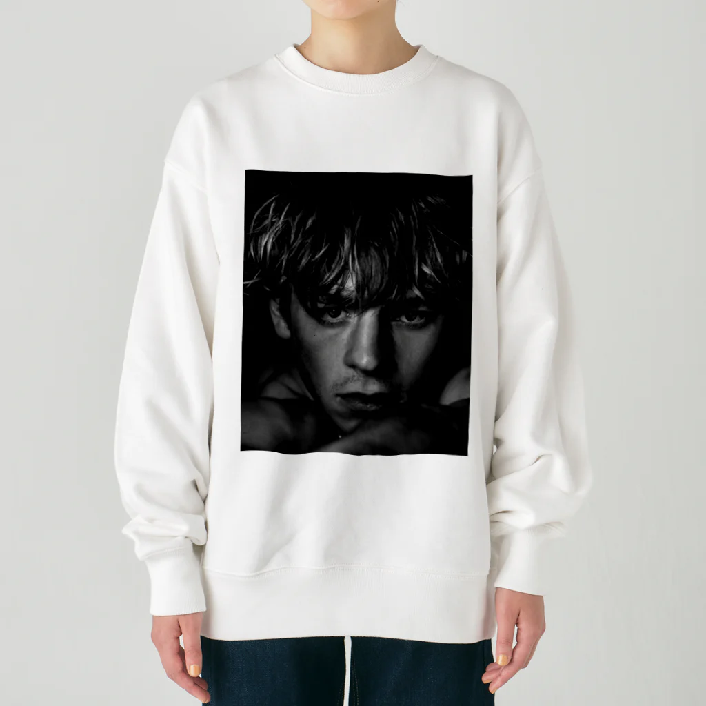 loo10のross lynch american singer Heavyweight Crew Neck Sweatshirt