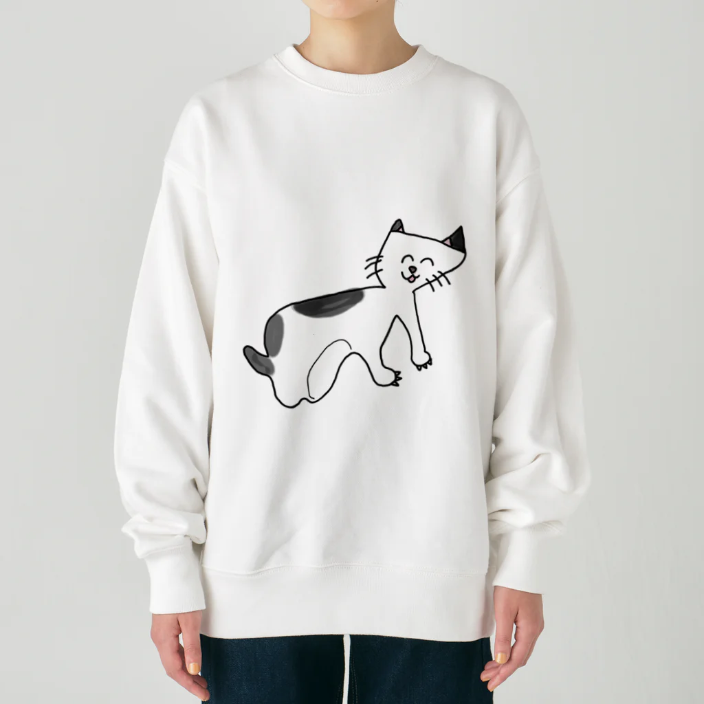 snsnpiのねこのいっちゃん Heavyweight Crew Neck Sweatshirt