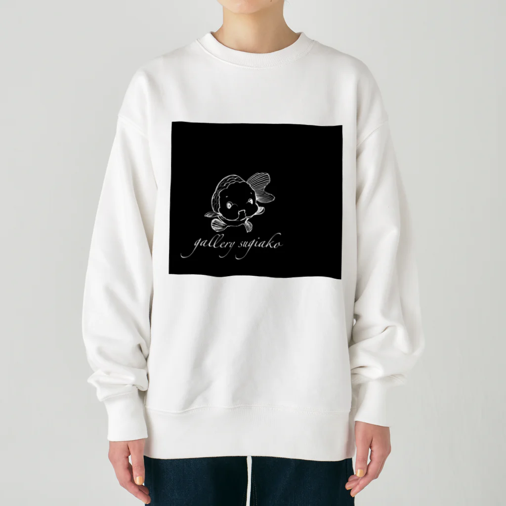 sugiakoのすぎあこのロゴ黒 Heavyweight Crew Neck Sweatshirt