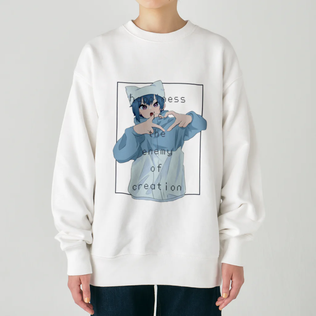 天使の輪の幸福は創造の敵 Heavyweight Crew Neck Sweatshirt