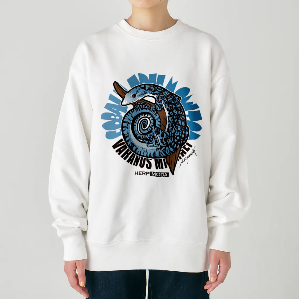 HERP MODA by ヤマモトナオキのコバルトツリーモニター Heavyweight Crew Neck Sweatshirt