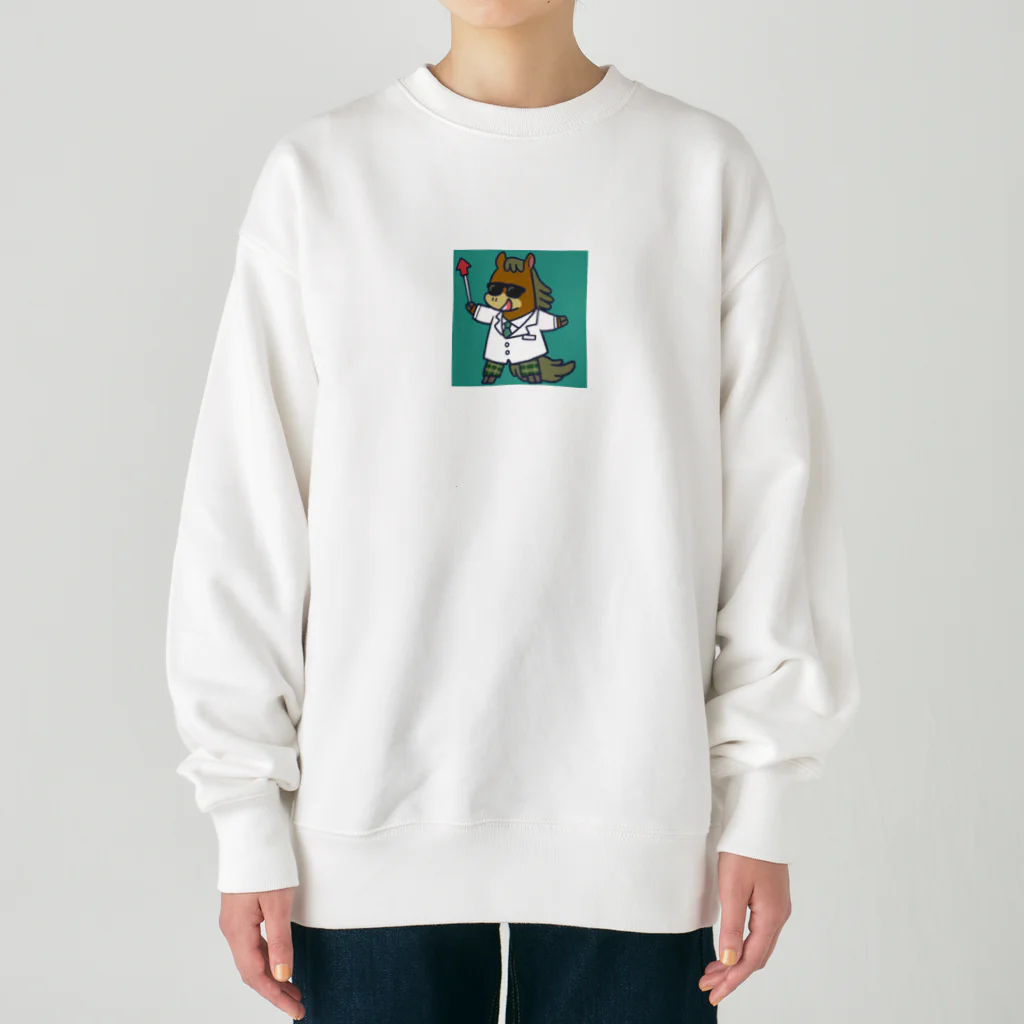 コスパ最強競馬研究所のコスパ最強競馬研究所@えんちゃん博士 Heavyweight Crew Neck Sweatshirt