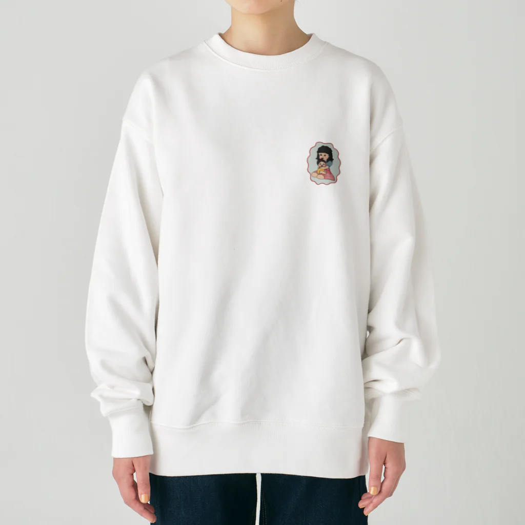 まりるりちゃんの髪の毛おいしい Heavyweight Crew Neck Sweatshirt