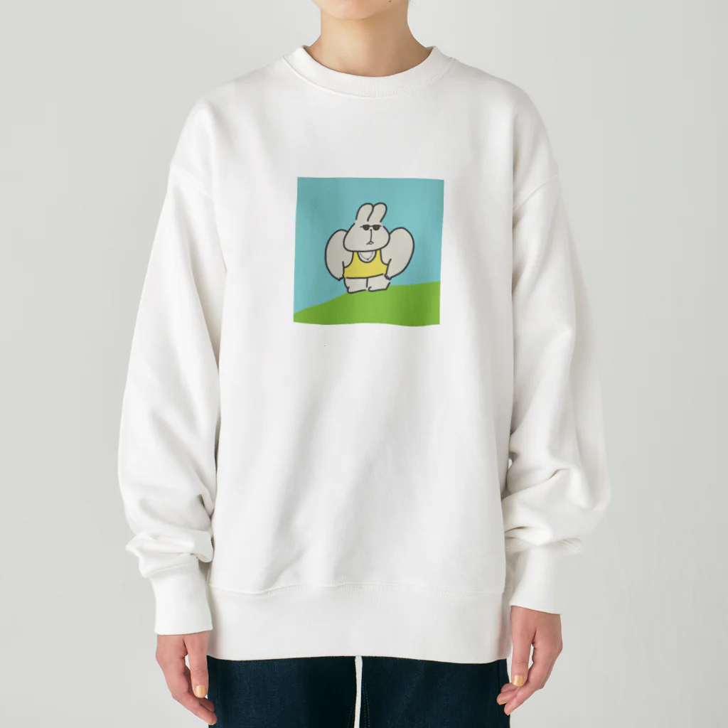 ひふみのいかり肩うさぎ（喜平ネックレス） Heavyweight Crew Neck Sweatshirt