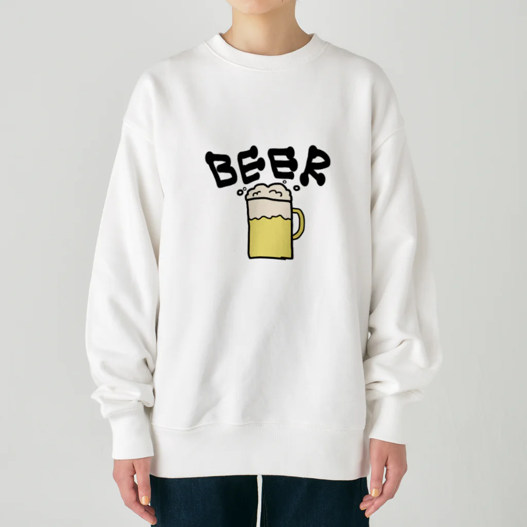 putikoのビール好きだよ！ Heavyweight Crew Neck Sweatshirt